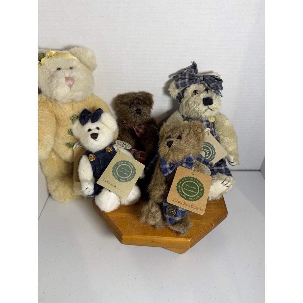 Boyds Bears Bearwear Plush Lot w/ Tags Quilt Patch Archive‎ Collection